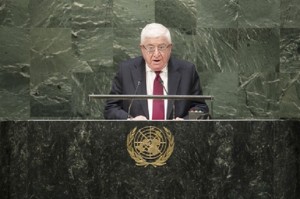 El presidente de Iraq, Fuad Masum, en la 69 Asamblea General de la ONU. Crédito: Foto de la ONU/Amanda Voisard